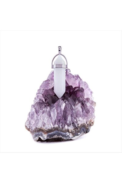 ZERO LAND قلادة SPTRNS كوارتز بوينت (95519) - أبيض