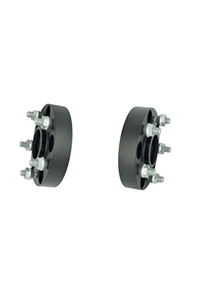 Lumi LUXURY Set of 2 Spacers 30mm 5x114.3 black with nuts compatible Renault / Dacia Duster I / II / III