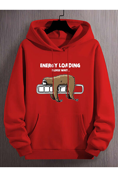 trendypassion Hanorac oversize unisex cu imprimeu Animal Leneș