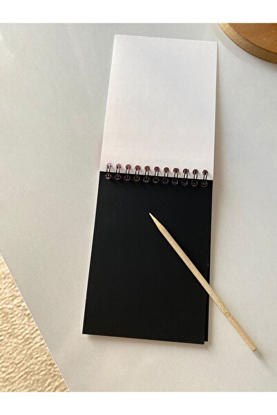 badescraft Magic Black Notebook- Rainbow Notebook- Scratch Notebook Spiral A6 Size 10 Pages 1 Piece