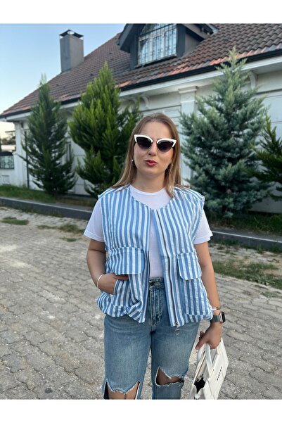 KEYMOOD Kolsuz Paraşüt Balon Model Mavi Yelek