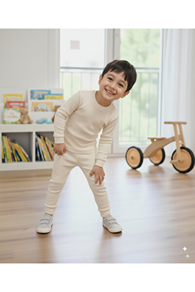 LEONE KOLEKSİYON 2 iplik Kumaş Çocuk & Bebek Unısex Alt Üst Takım / Kreş,Eşofman takımı