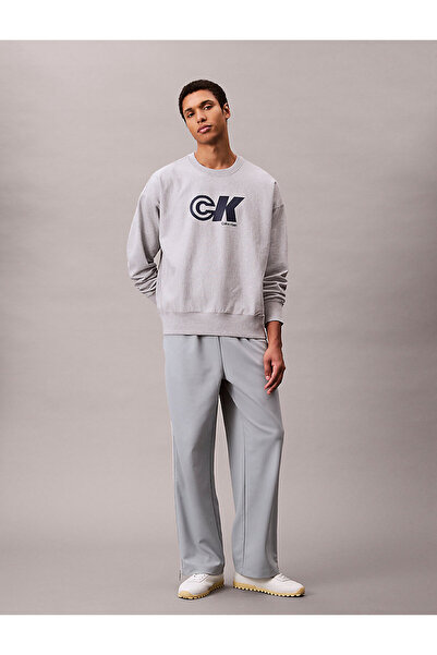 Calvin Klein Erkek Gri Sweatshirt