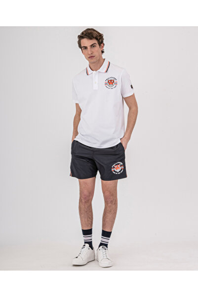 PAUL&SHARK MEN'S KNITTED POLOSHIRT C.WCOTTON