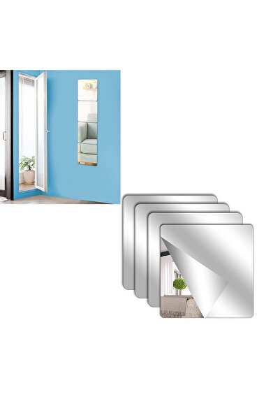 Slasa بلاط أكريليك ذاتي اللصق - مرن بسمك 2 مم، مقاوم للكسر - 15×15، 4 قطع