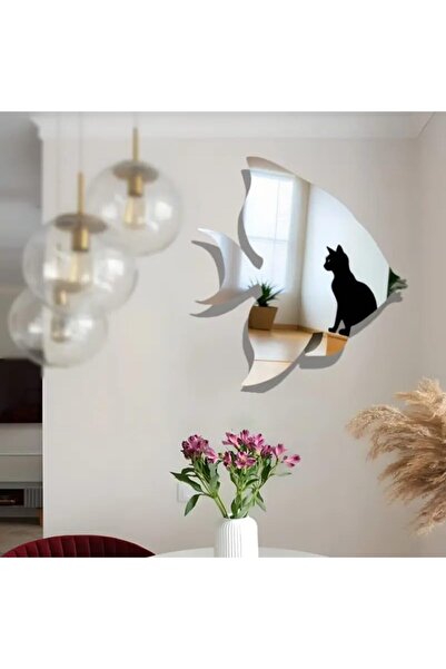 Slasa Acrylic Mirror Wall Sticker in Fish Shape by - Mediterranean Decorative Design