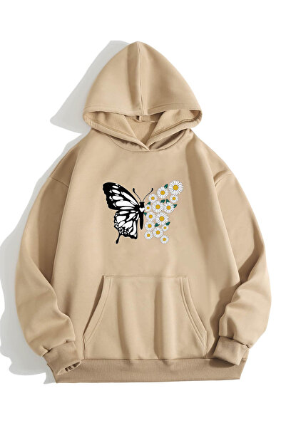 trendypassion Hanorac oversize cu imprimeu fluture Daisy