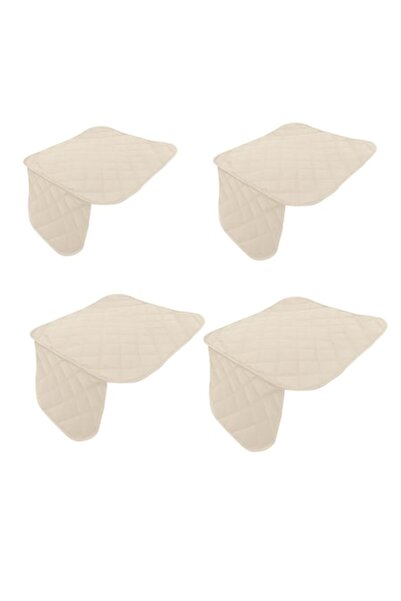 Metru Patrat Set 4 huse scaune auto, matlasate, universale, crem, lavabile, i...