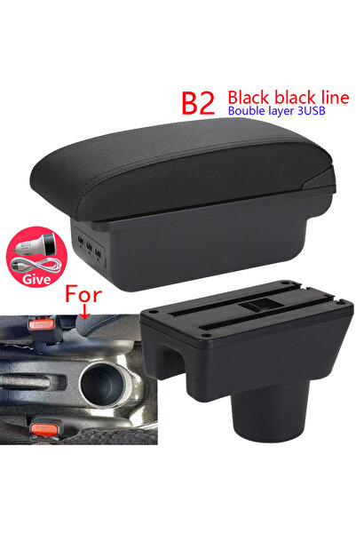 Choice1 B2 Black line 3USB For Mitsubishi Attrage Mirage Armrest Box For Dodg...