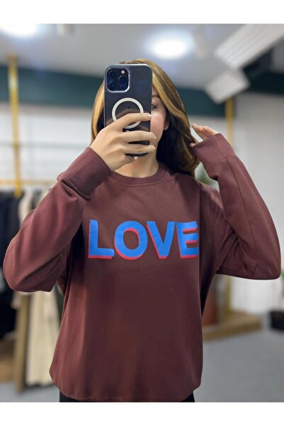 Sheesy LOVE cu imprimeu Swea tricou