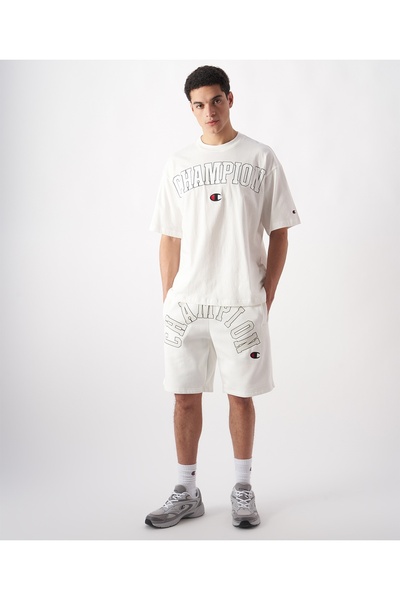 Champion Street Varsity Bermuda Beyaz Erkek Şort - 221206-WW048