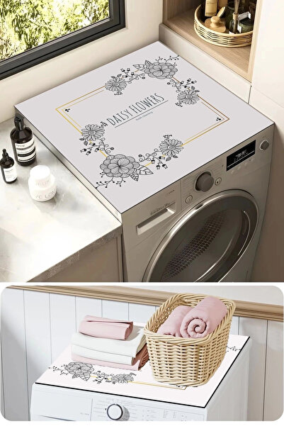 Valerine Life Покривало за горен органайзер за пералня и сушилня, неплъзгащо,...