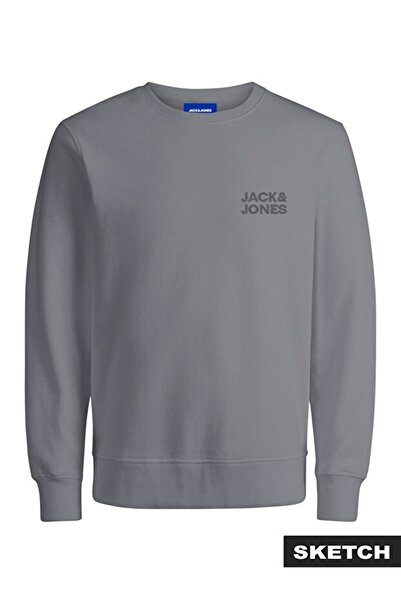 Jack & Jones Jorlogo Sweat Crew Neck Tr Ss25 Erkek Sweat 12290659 Moonbeam