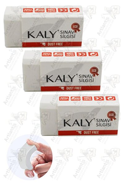 Artlantis Sınav Silgisi Beyaz Silgi Orta Boy 3 Adet Silka Kaly Yumuşak Sınav ...
