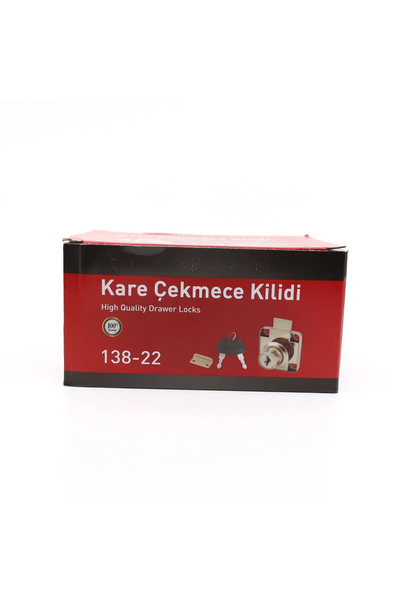 CANEX KARE ÇEKMECE KİLİDİ NİKEL