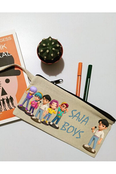 lovver حافظة أقلام بسحاب بتصميم فرقة الكيبوب سايرا