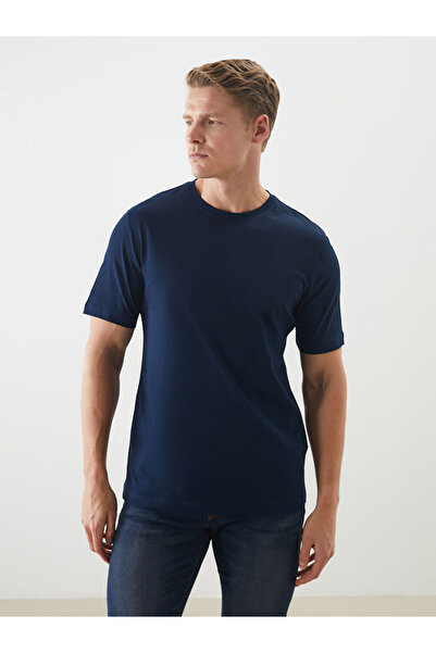 LC Waikiki Sparkling Selections from Shining Store | Crew Neck Combed Cotton Men's T-Shirt