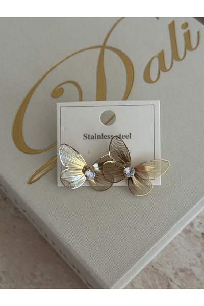 LUXSTONE Gold Butterfly Earrings