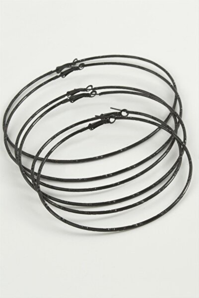 ZERO LAND أقراط معدنية منقطة من SEPETIM 6 قطع - أسود