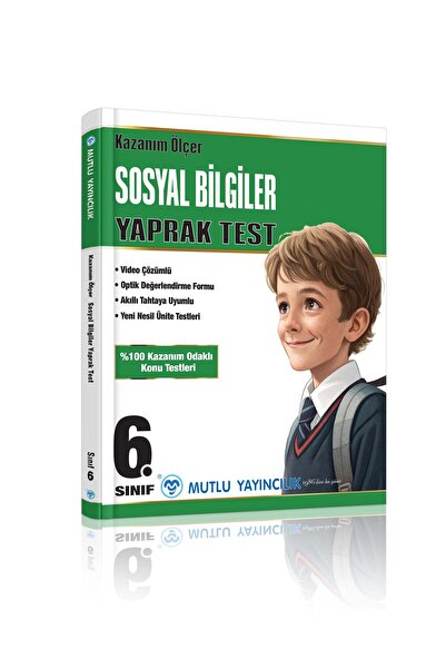 Mutlu Yayıncılık MUTLU YAYINLARI 6 SINIF KAZANIM ÖLÇER SOSYAL BİLGİLER YAPRAK...