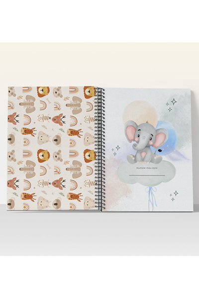 Giftycal Baby diary, diary with baby's memories from the first year of life, Dream model