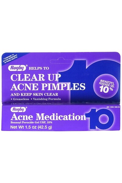 MAJOR PHARMACEUTICALS Гел, Major Pharma, Rugby, против акне, 10% бензоил перо...