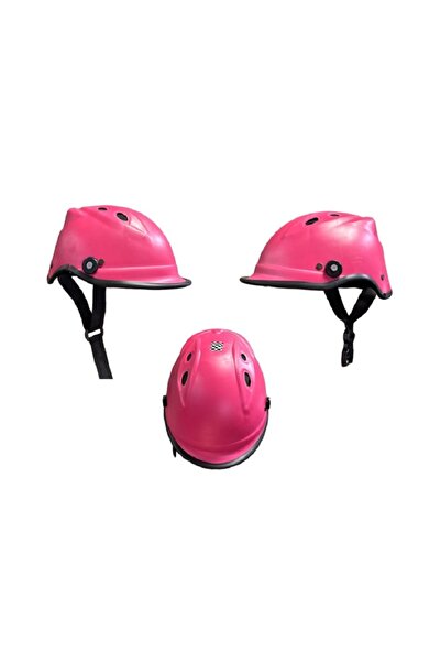 karagöz motor JOKEY KASK PEMBE DELİKLİ KIRILMAZ CAMSIZ