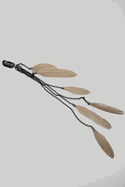 New Obsessions Lanț de păr cu pene Snur de păr Rasta