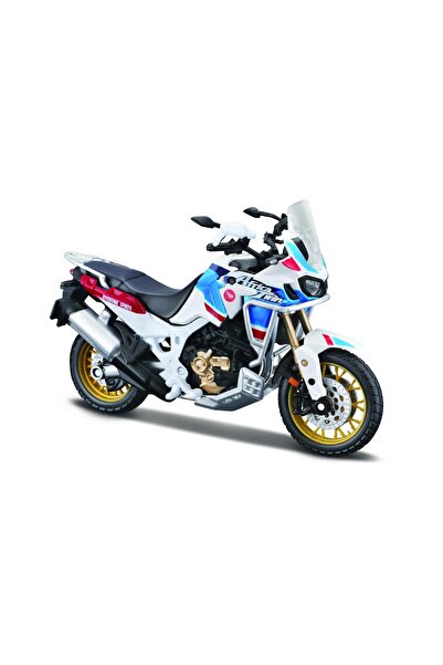 BBURAGO Macheta Motocicleta 1:18 Honda Africa Twin Adventure Alb