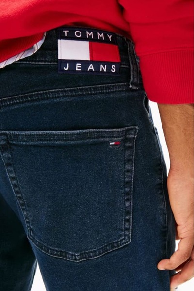 Tommy Hilfiger Erkek Slim Fit Scanton Jean Pantolon - Lacivert
