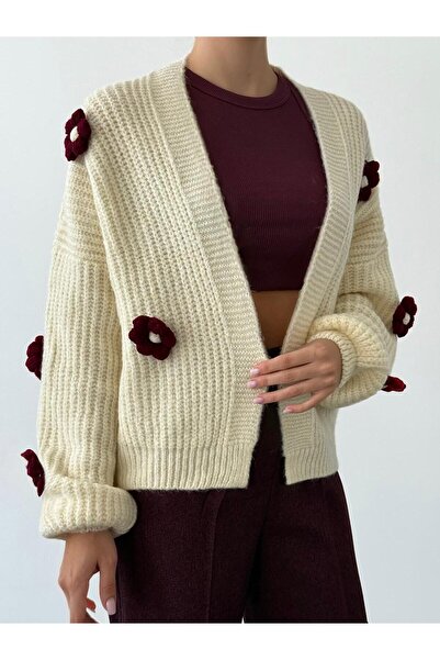 fujya Papatya Detay Yumoş Triko Hırka