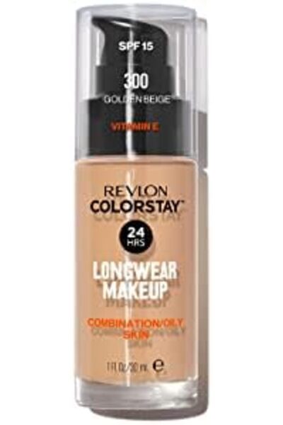 Revlon Colorstay Liquid Foundation Makeup For Combination/Oily Skin Spf 15, Longwear Medium-Full Cov