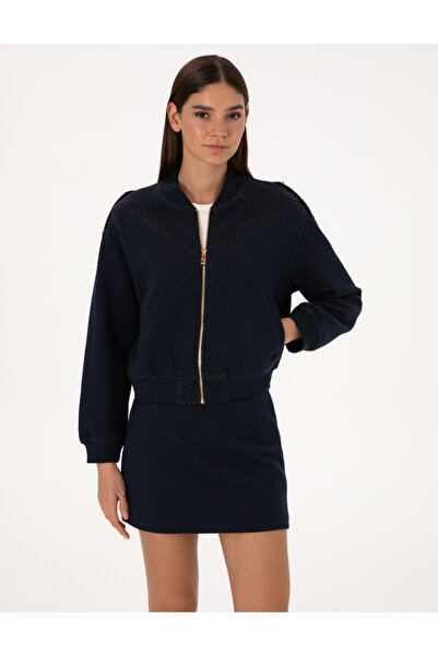 Pierre Cardin Navy Blue Comfort Fit Knitted Cardigan 50318171-Vr033