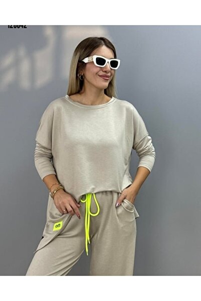 Valeria Butik Oversize Casual Two-Piece Set