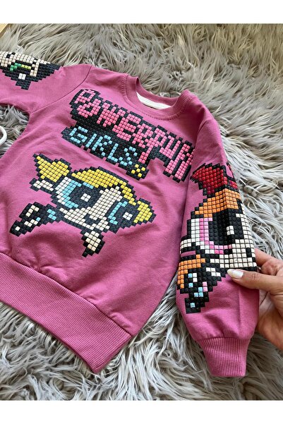 Cyber Girl's Embossed Detailed Cotton Comfortable Top and Bottom Set