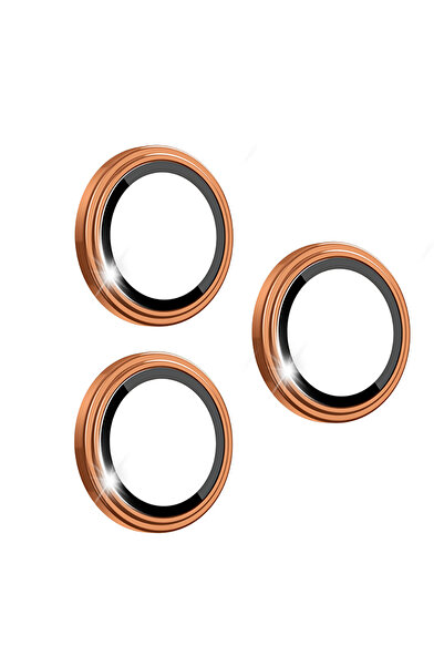 WIWU iPhone 17 Pro Uyumlu LG-005 Falcon Anti Reflective Kamera Lens Koruyucu Turuncu