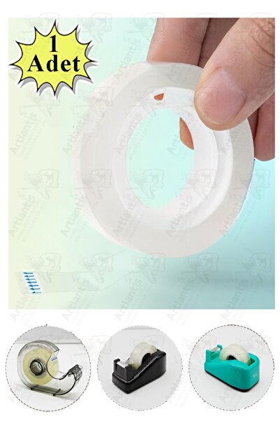 Artlantis Şeffaf Para Bandı 12mm x 33 Metre 1 Adet Şeffaf Okul Ofis Kırtasiye Bantı Yüksek Kaliteli