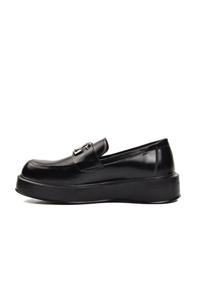 Aspor Black Opening Men's Loafer Shoes Premium