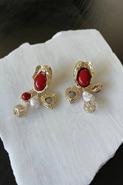 stravis Multi charms earrings