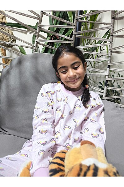 Miniworld Kız-Erkek Bebek- Çocuk Pijama Takımı %100 Pamuk Uzun Kollu Yuvarlak Yaka Mevsimlik