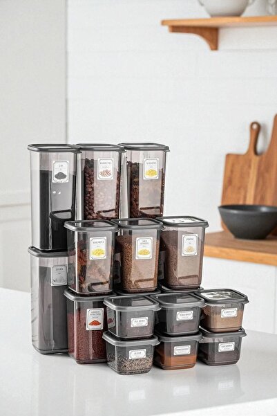 Buclee مجموعة من 18 حاوية لتخزين المواد الغذائية والبقوليات مكونة من 36 قطعة مع أغطية محكمة الغلق لتنظيم المطبخ والمخزن