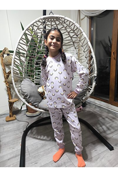 Miniworld Kız-Erkek Bebek- Çocuk Pijama Takımı %100 Pamuk Uzun Kollu Yuvarlak Yaka Mevsimlik