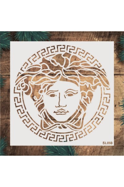 STENCİLTASARIM Stencil Tasarım SL060 Desen Boyama Şablonu - Dekoratif Duvar V...