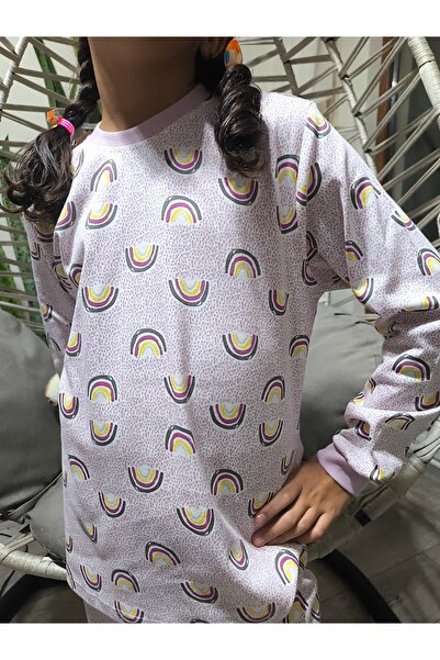 Miniworld Kız-Erkek Bebek- Çocuk Pijama Takımı %100 Pamuk Uzun Kollu Yuvarlak Yaka Mevsimlik