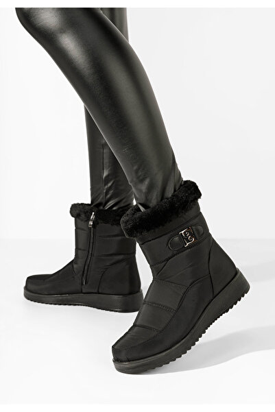 B T Shoes Černé dámské sněhule Elsya