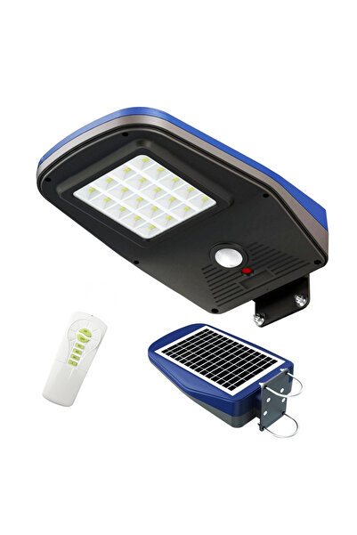 NeoSimply Lampa Solara LED De Exterior Pentru Curte si Strada, Neosimply, 2000 Lumeni, 60 LED-uri OSRAM,