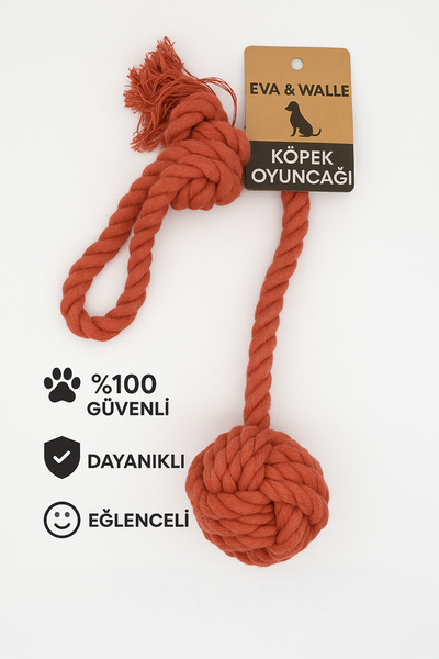 Eva & Wall-e Doğal Pamuk İpli Köpek Oyuncağı | Orta ve Büyük Irklar İçin Daya...