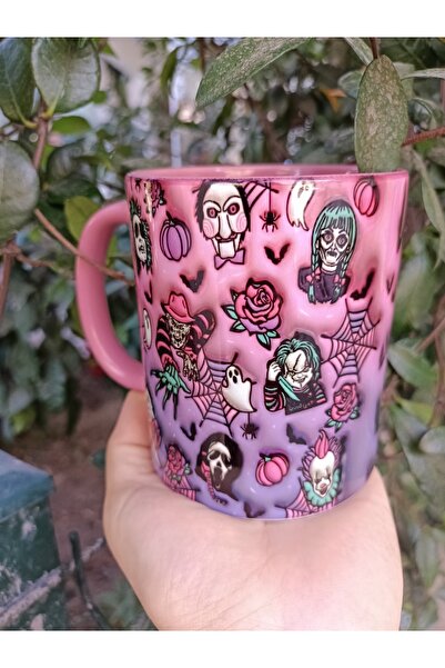 Mugs and love halloween cadılar bayramı katiller porselen kupa