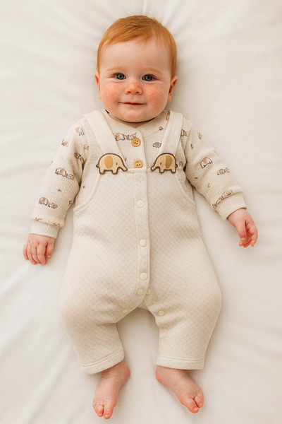 GizaKids 100% Cotton Baby Boy Jumpsuit