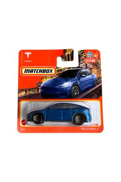 Matchbox Masinuta Tesla Model Y, albastru, 1:64